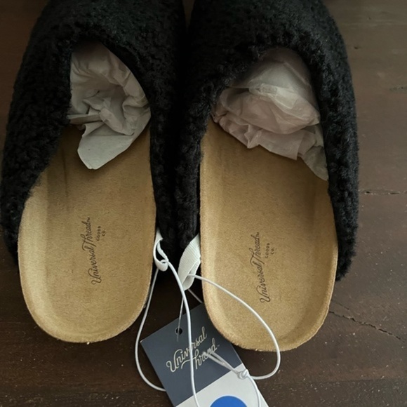 Ladies Fuzzy Mules - Picture 2 of 3